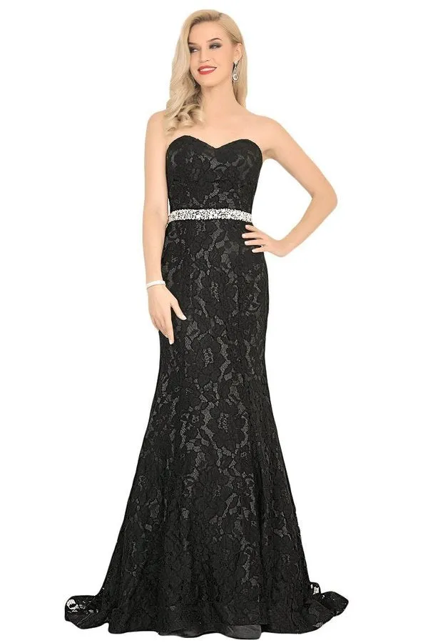 2024 Evening Dresses Sweetheart Beaded Waistline PPBSC3T2
