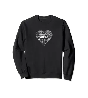 African love Pullover Sweatshirt by Berts
