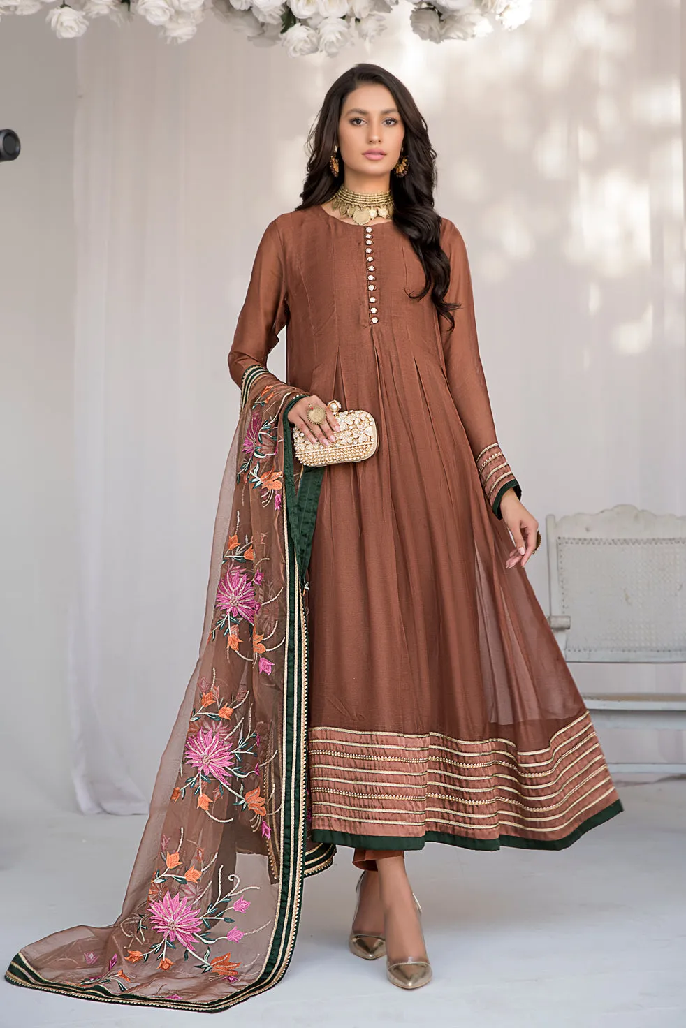 ALEEZAY FORMAL CHIFFON LONG FROCK 07