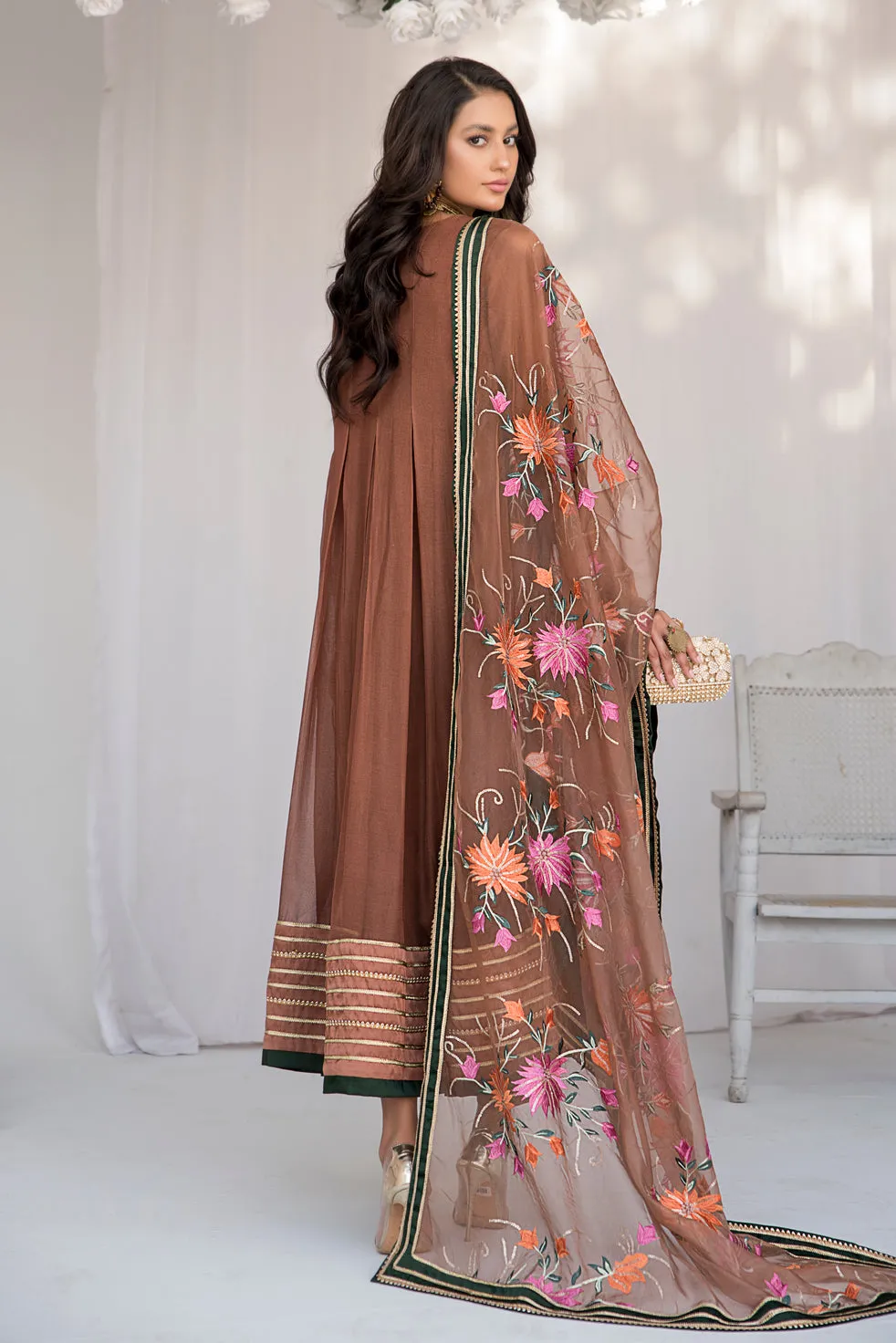 ALEEZAY FORMAL CHIFFON LONG FROCK 07