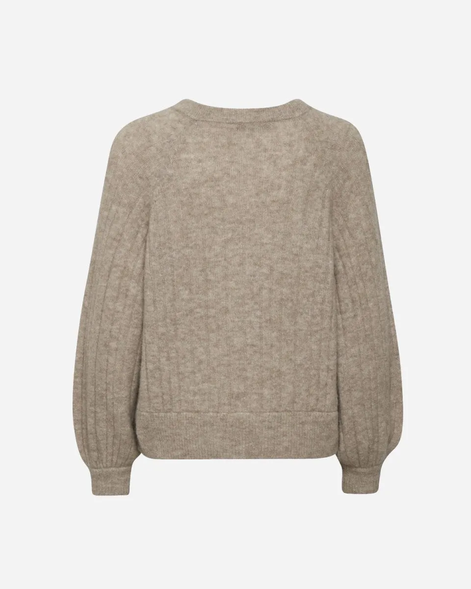 AlphaGZ R V-Pullover - Warm Sand Melange