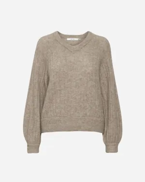 AlphaGZ R V-Pullover - Warm Sand Melange