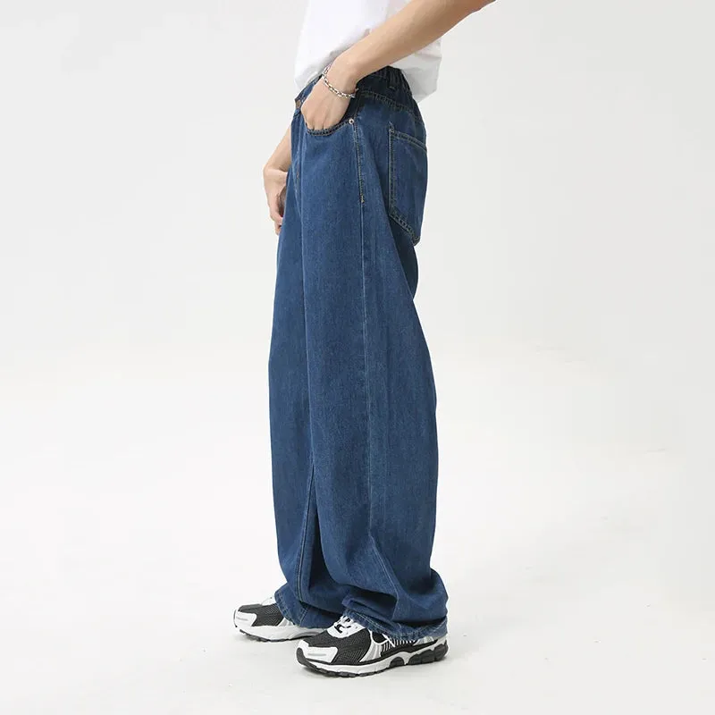 American Style Causal Men's Denim Pants Fashion Loose Wide Leg Male Trousers Summer Stylish Autumn Tide 9C5900