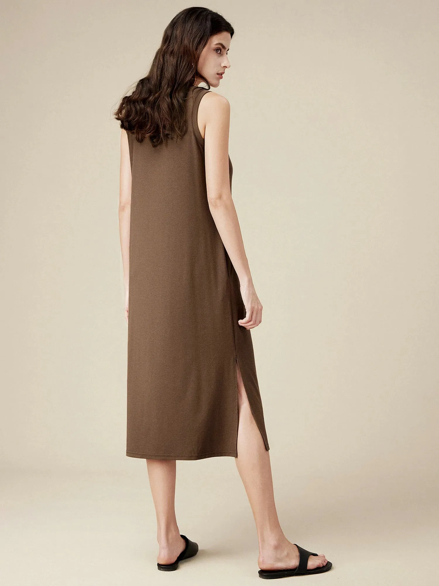 Amoretu Loose Sleeveless Tank Dress