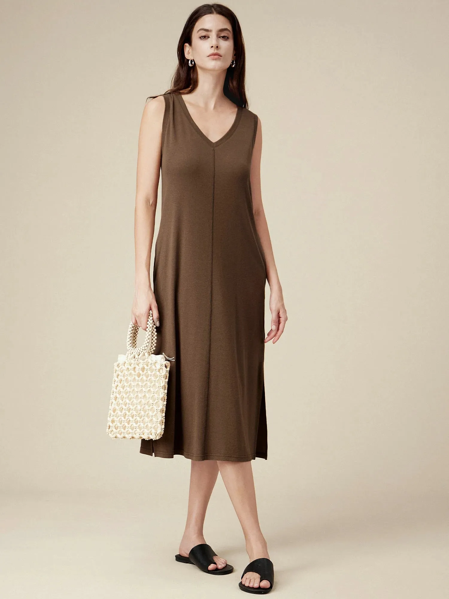 Amoretu Loose Sleeveless Tank Dress