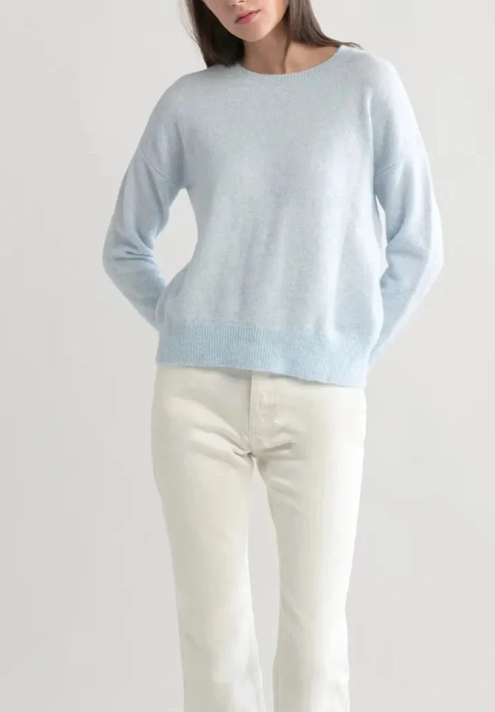 Basic Sweater in Baby Blue