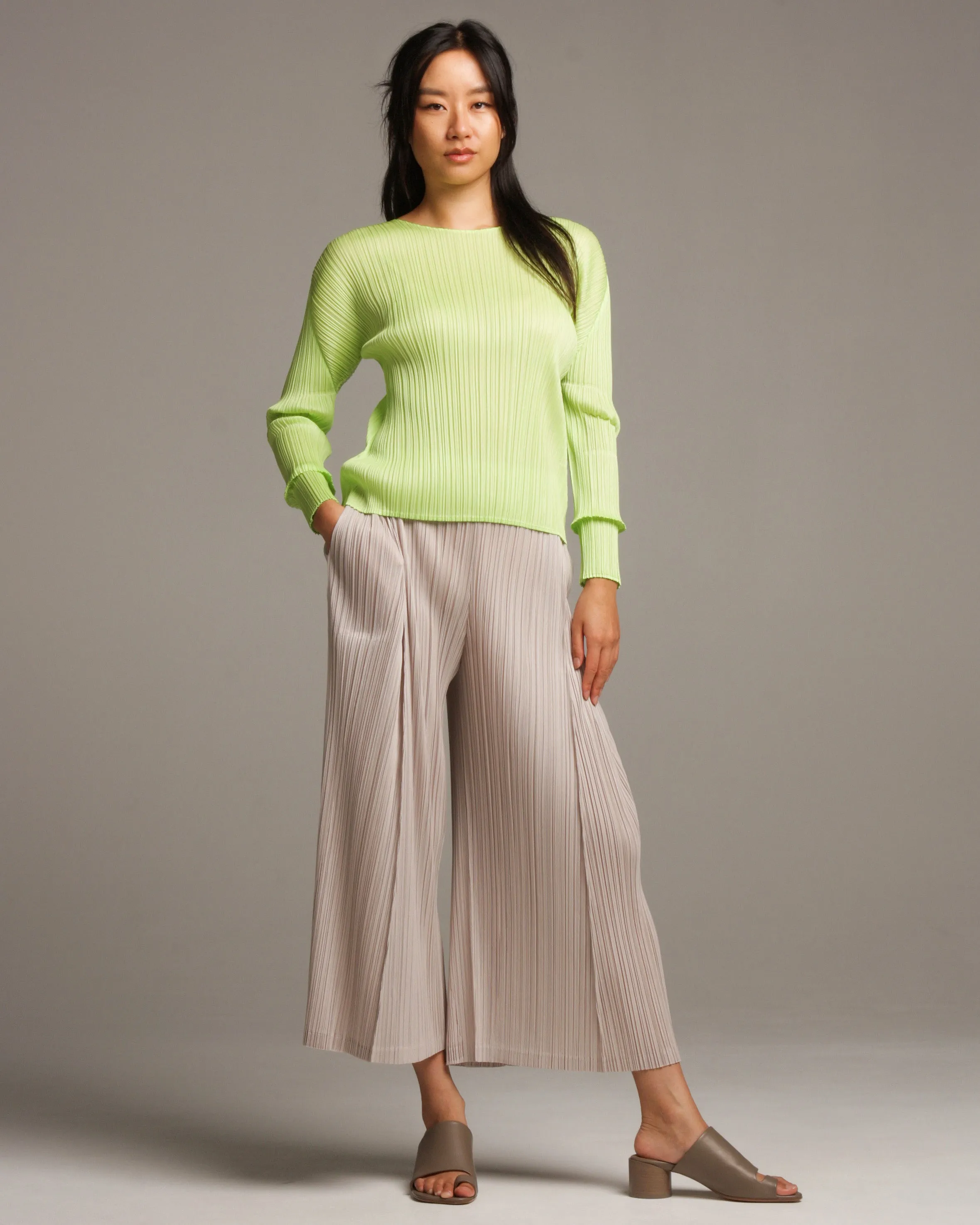Beige Blow Pant