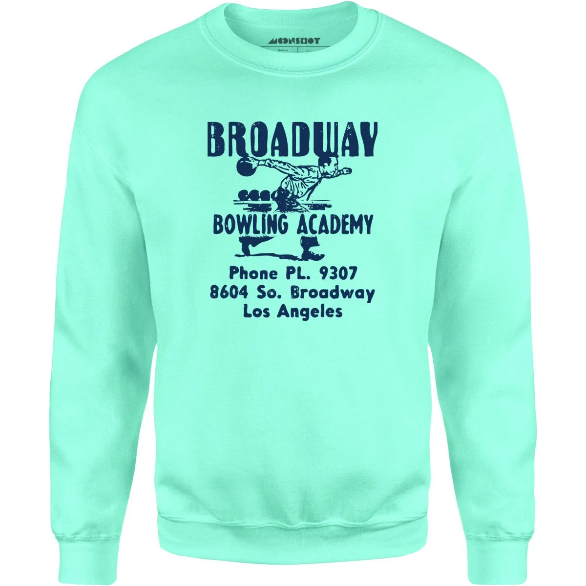 Broadway Bowling Academy - Los Angeles, CA - Vintage Bowling Alley - Unisex Sweatshirt