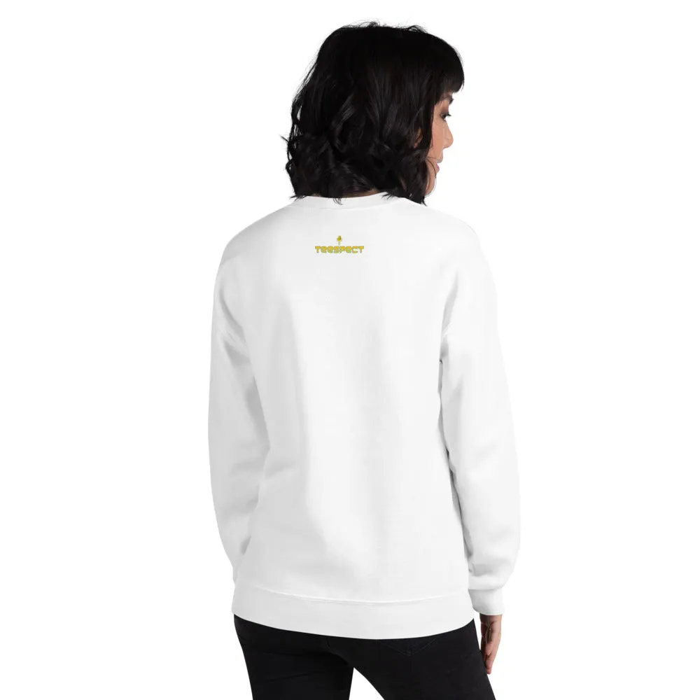 Cat Face Meow Warm, Soft Feel, Pre-Shrunk Classic Fit Crew Neck Sweatshirt