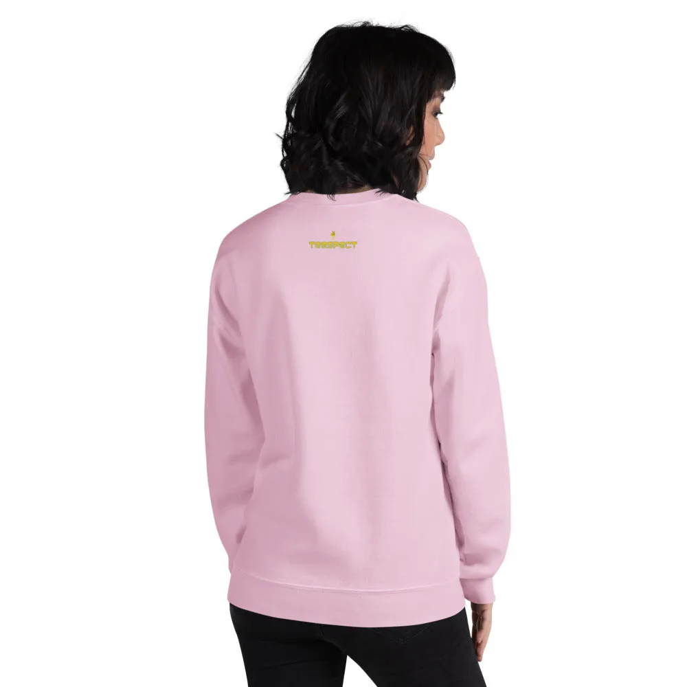 Cat Face Meow Warm, Soft Feel, Pre-Shrunk Classic Fit Crew Neck Sweatshirt