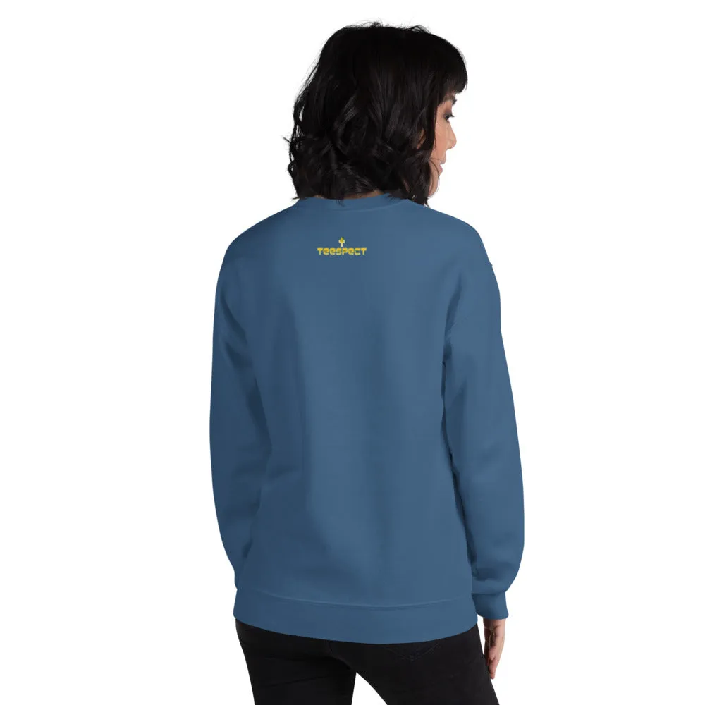Cat Face Meow Warm, Soft Feel, Pre-Shrunk Classic Fit Crew Neck Sweatshirt