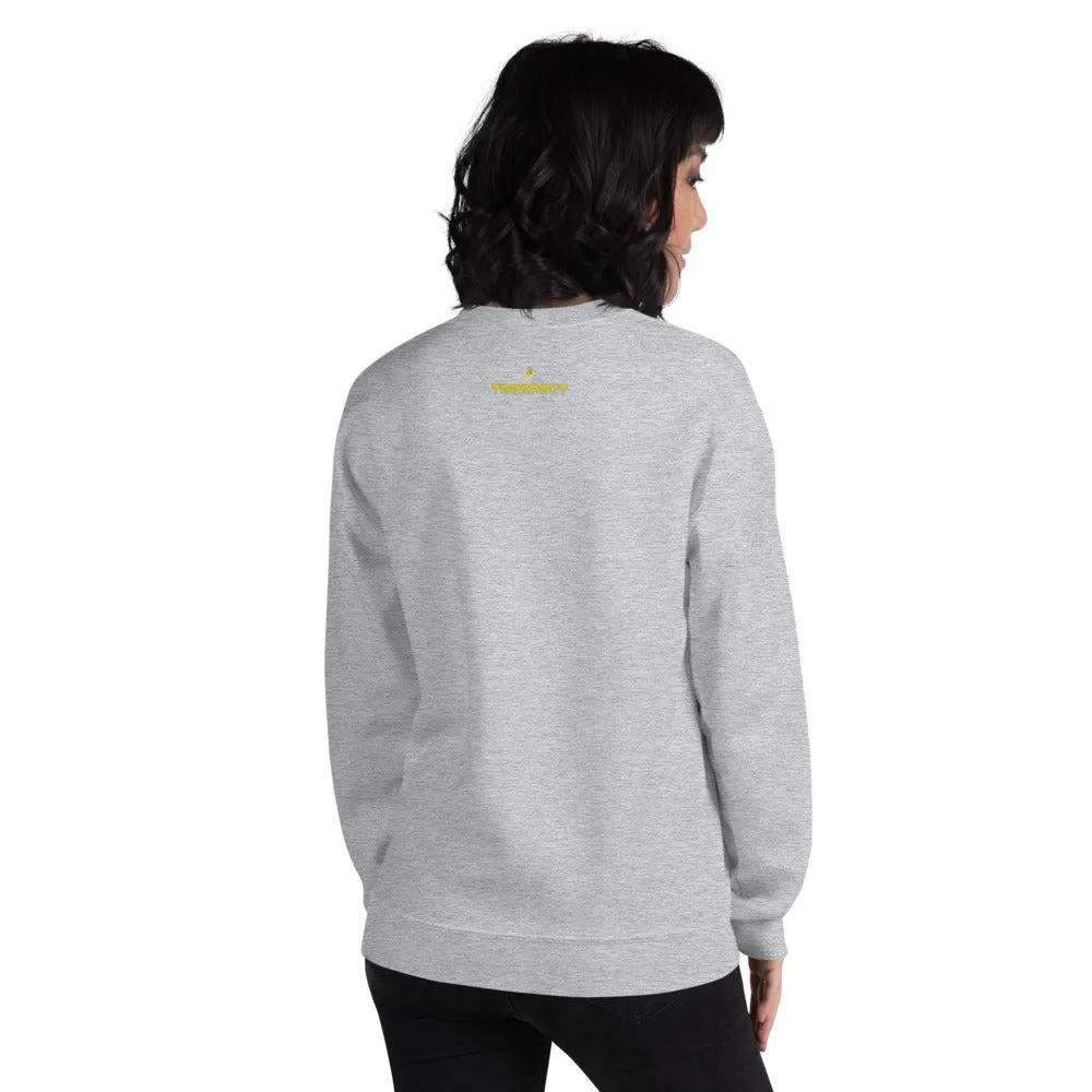 Cat Face Meow Warm, Soft Feel, Pre-Shrunk Classic Fit Crew Neck Sweatshirt