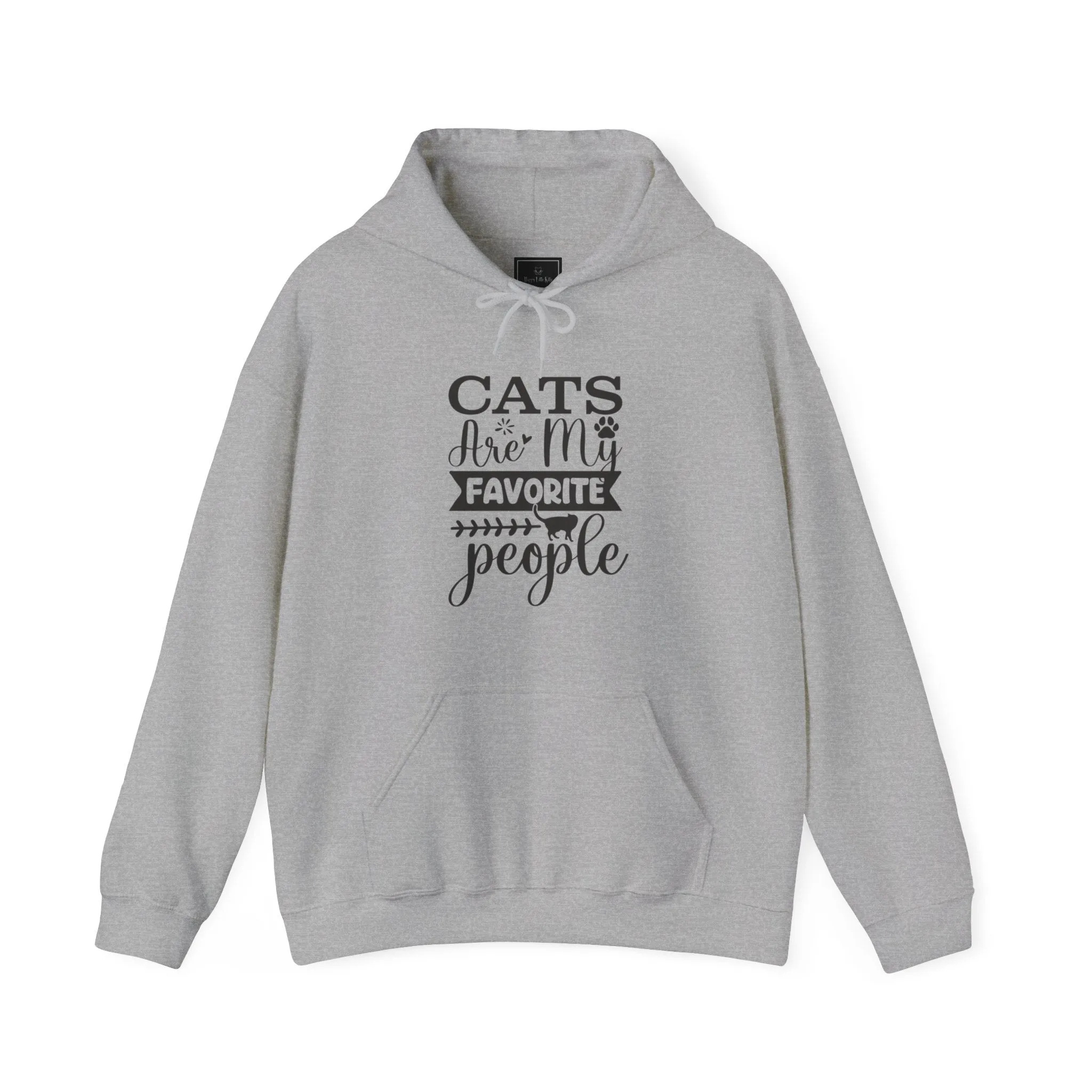 Cats Are My Favorite People Hooded Sweatshirt