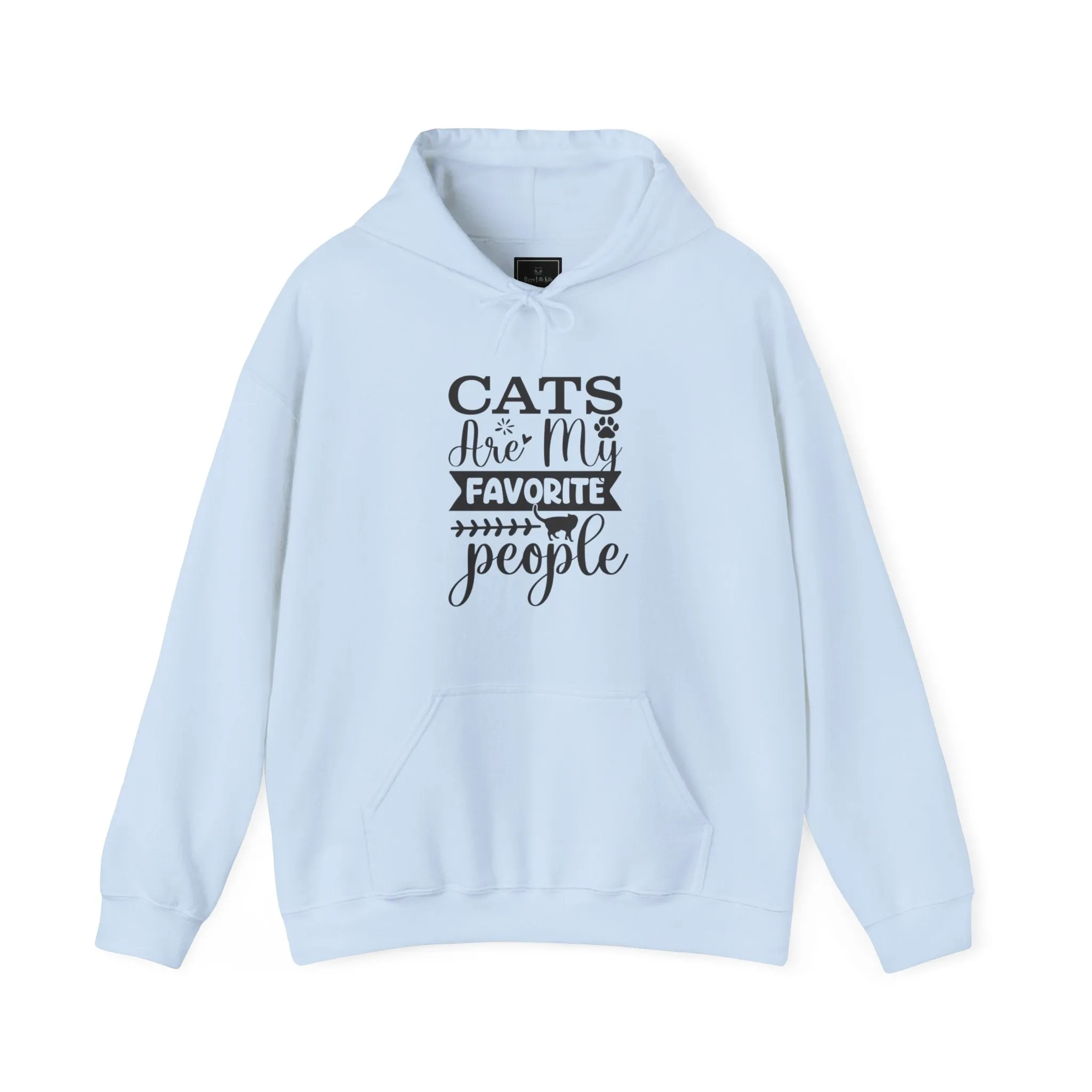 Cats Are My Favorite People Hooded Sweatshirt