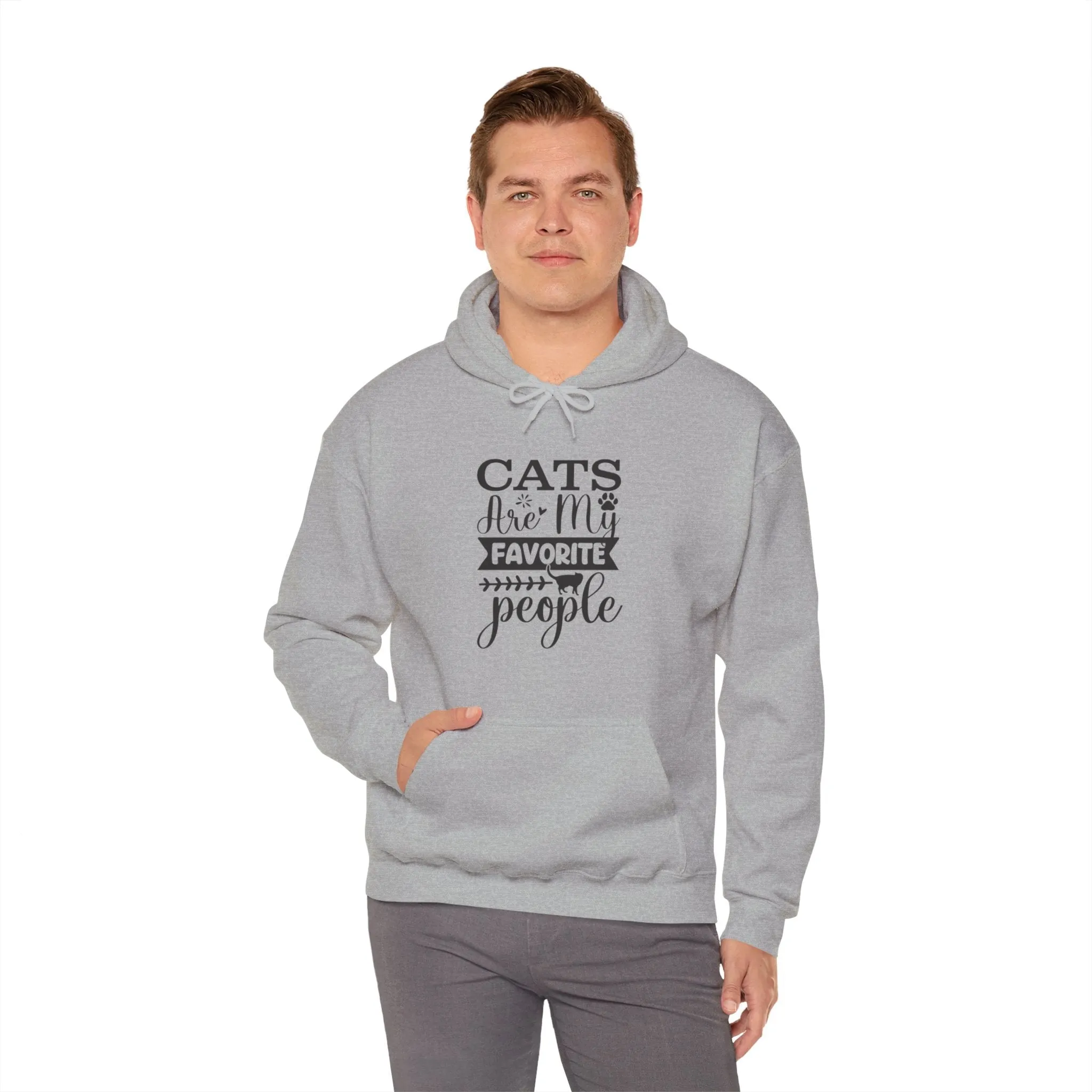 Cats Are My Favorite People Hooded Sweatshirt
