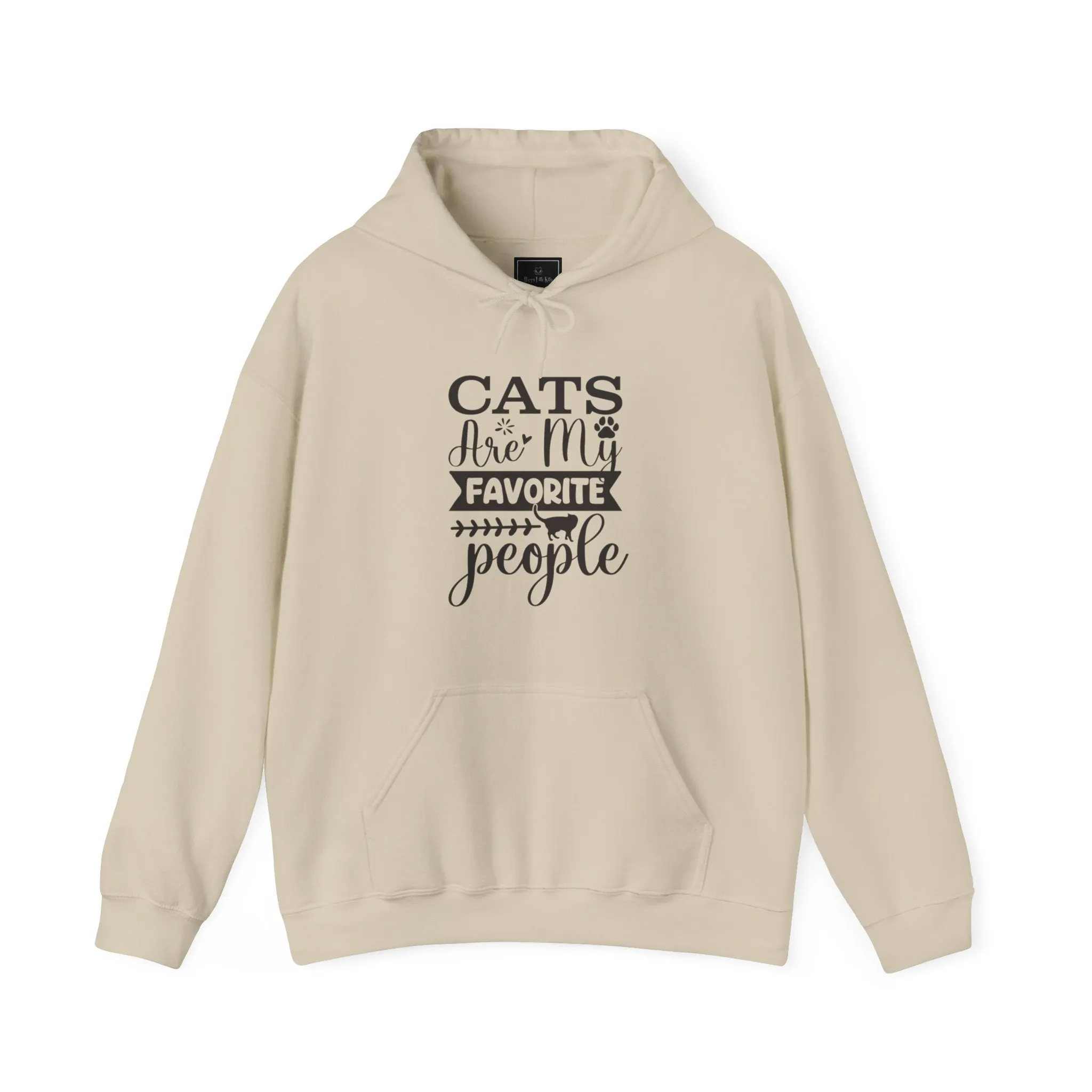 Cats Are My Favorite People Hooded Sweatshirt