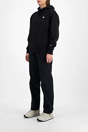 Champion mens Pullover Hoodie, Reverse Weave Pullover Hooded Sweatshirt for Men, Best Comfortable Hoodies Men, Left Chest C Hoody, Black-y06145, Large US