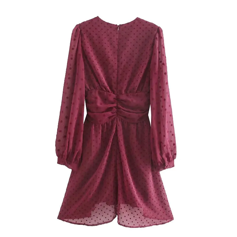 Cherrywood Vintage Chic Polka Dot Mini Dress