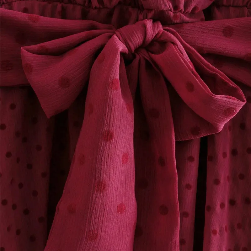 Cherrywood Vintage Chic Polka Dot Mini Dress
