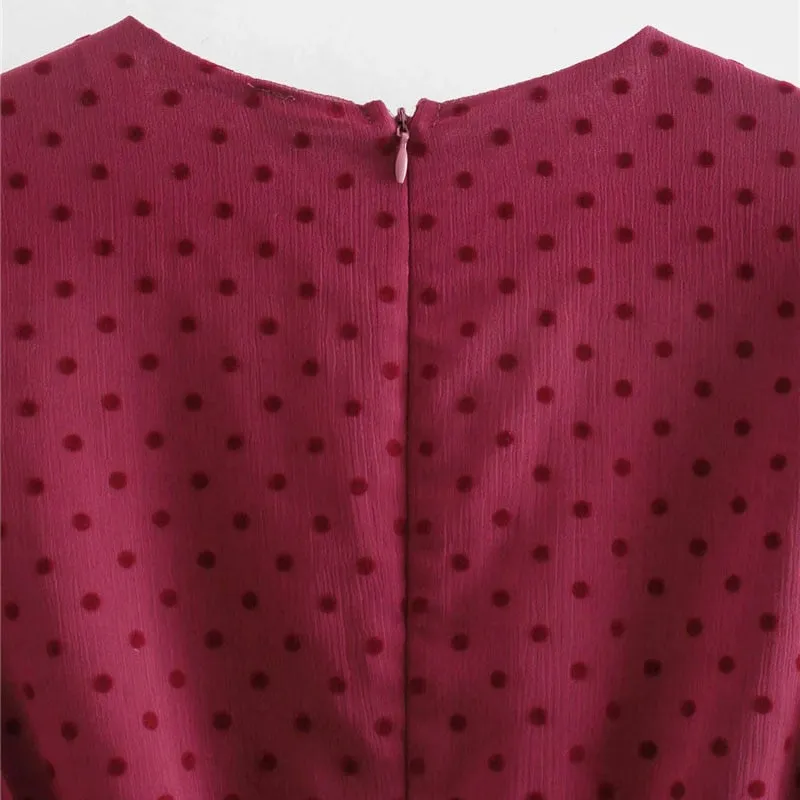 Cherrywood Vintage Chic Polka Dot Mini Dress