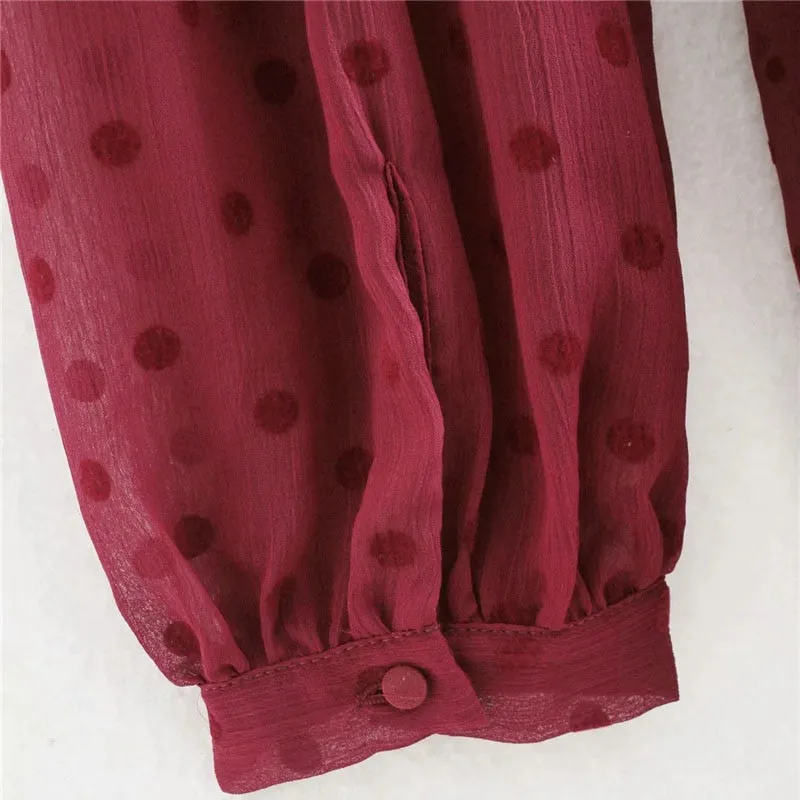 Cherrywood Vintage Chic Polka Dot Mini Dress