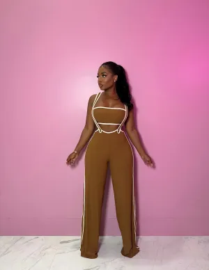 Chestnut Pant Suspender Set