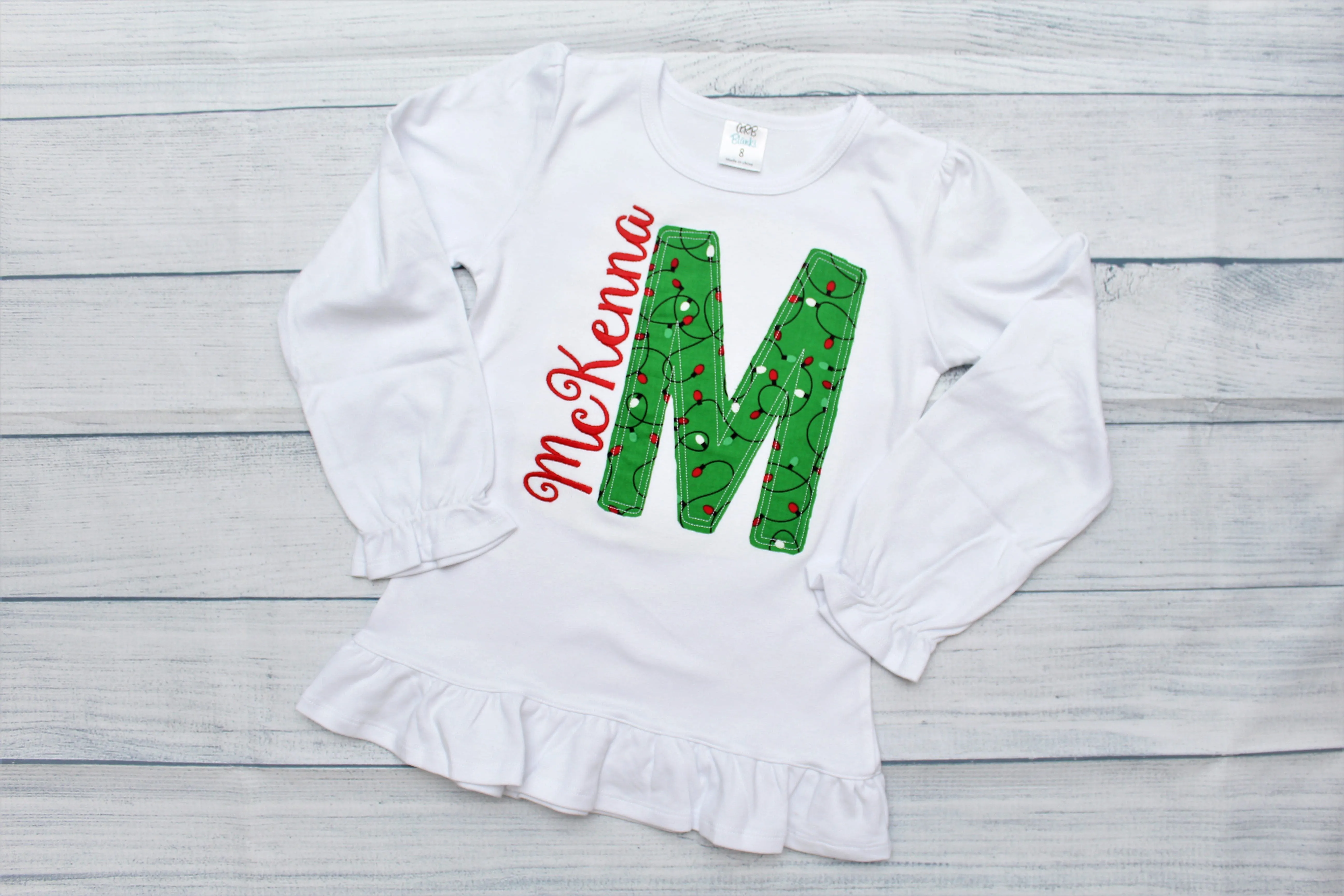 Christmas Light Monogram