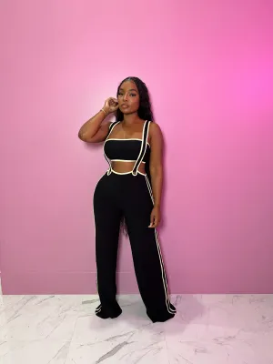 Coco Suspender Pant Set