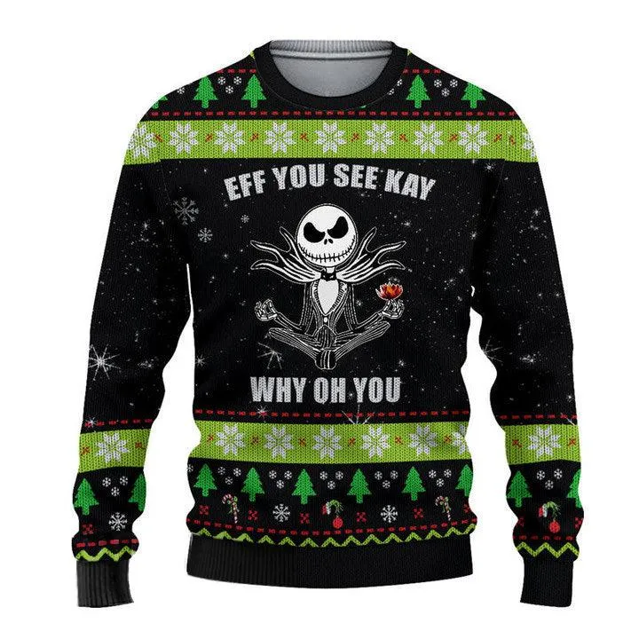 EFF You See Kay Jack Skellington Sweaters