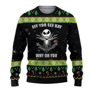 EFF You See Kay Jack Skellington Sweaters