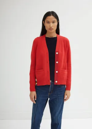 Flower Knit Mix Cardigan