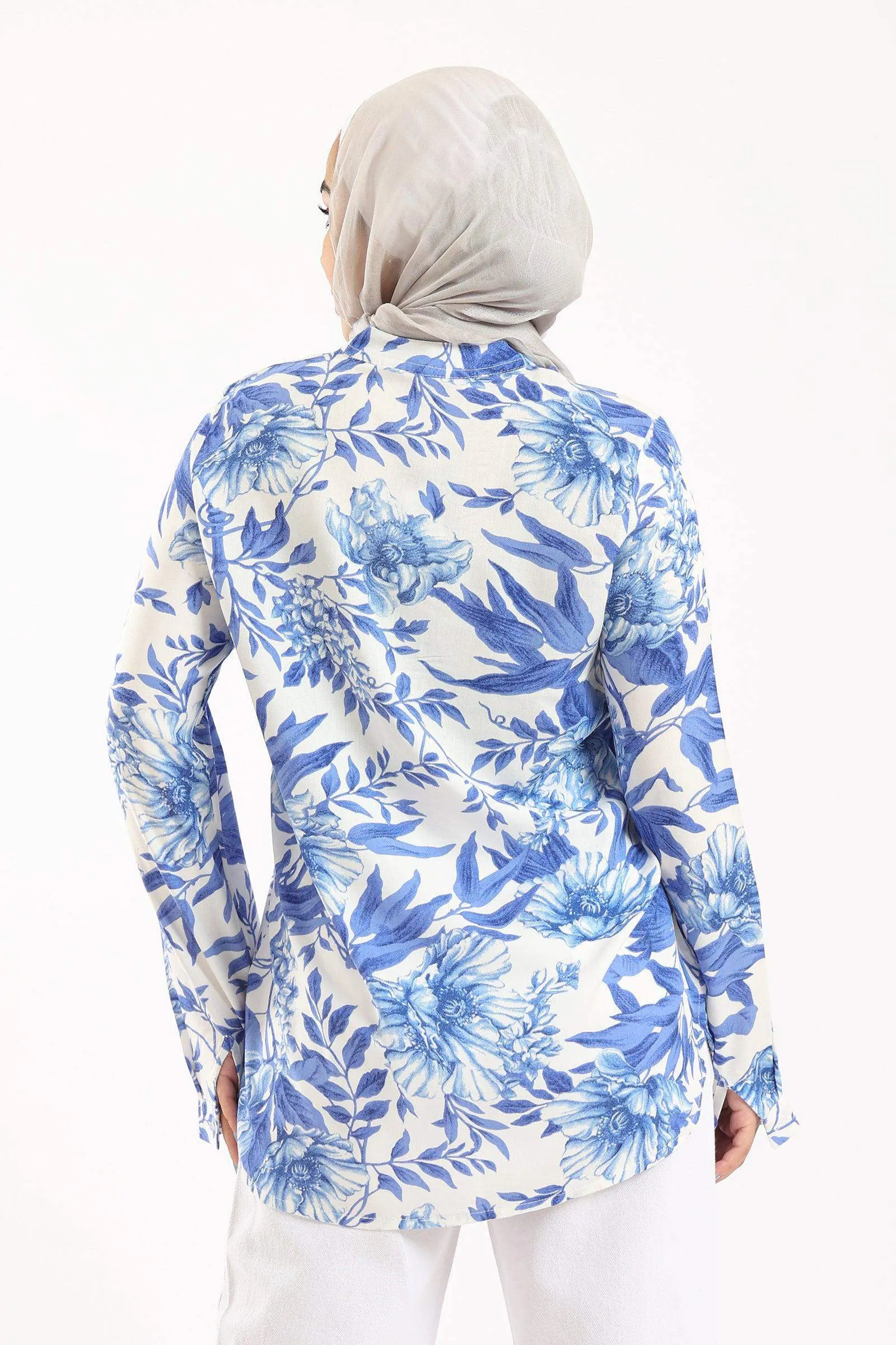 Flowery Printed Shirt