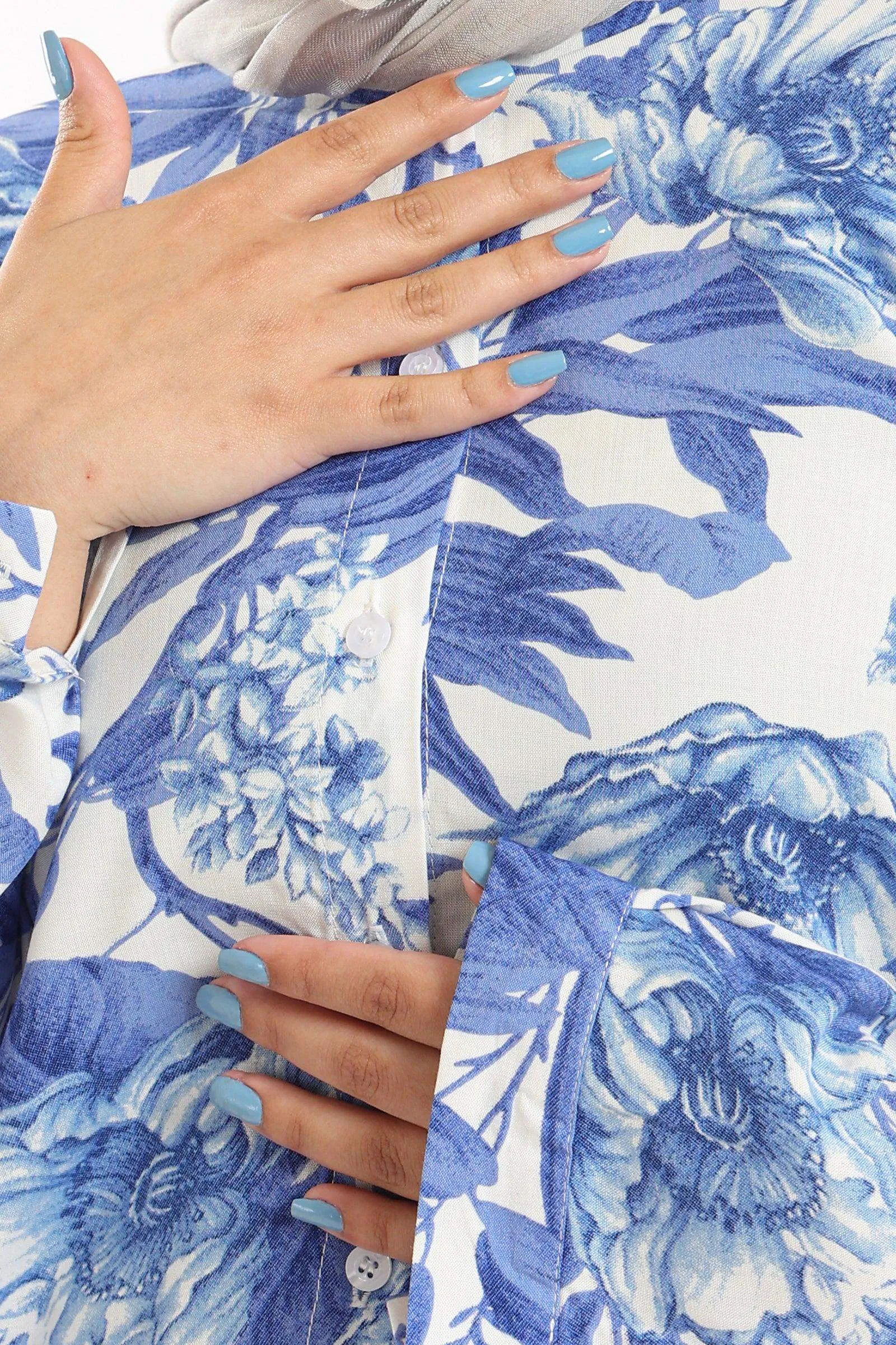 Flowery Printed Shirt