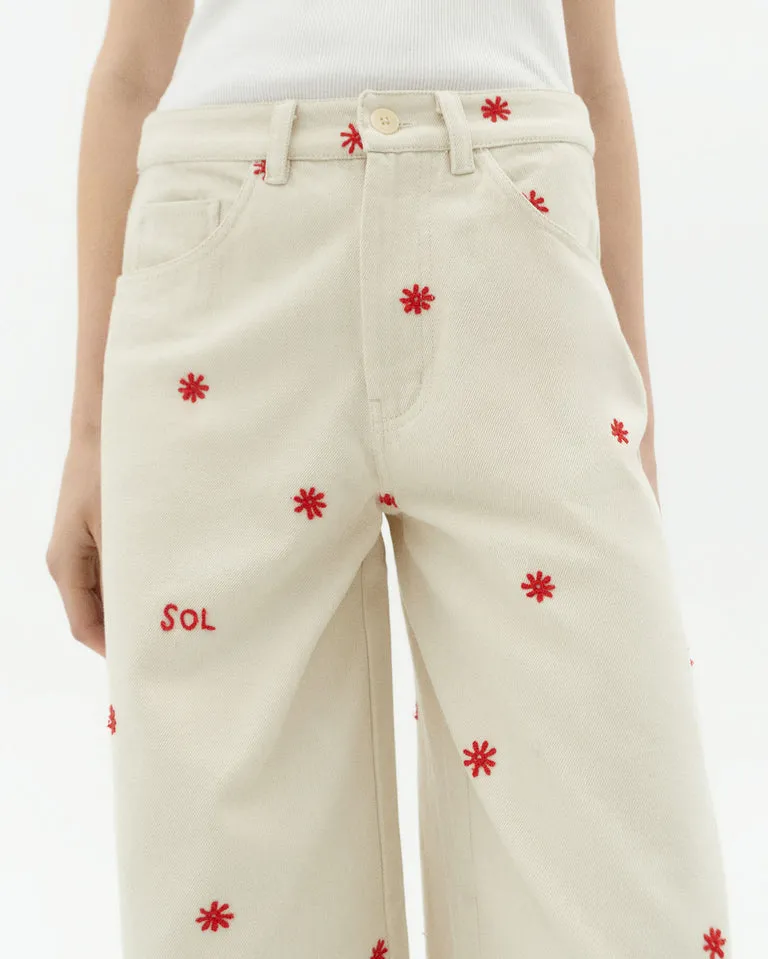 Hand Embroidered Hedda Pants | Thinking Mu