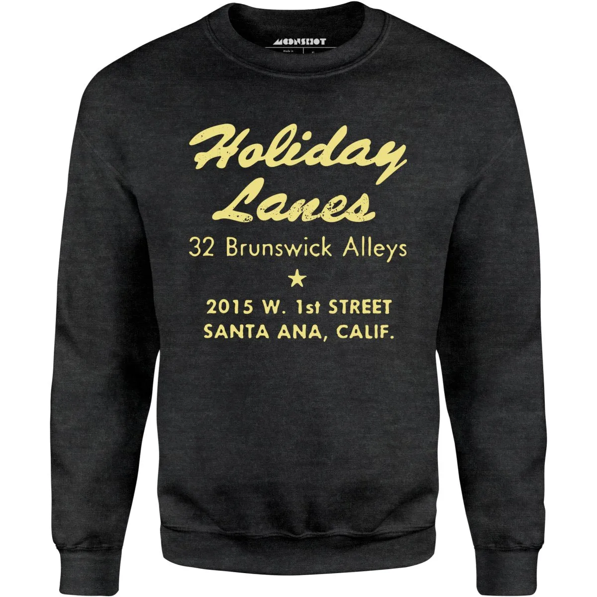 Holiday Lanes - Santa Ana, CA - Vintage Bowling Alley - Unisex Sweatshirt