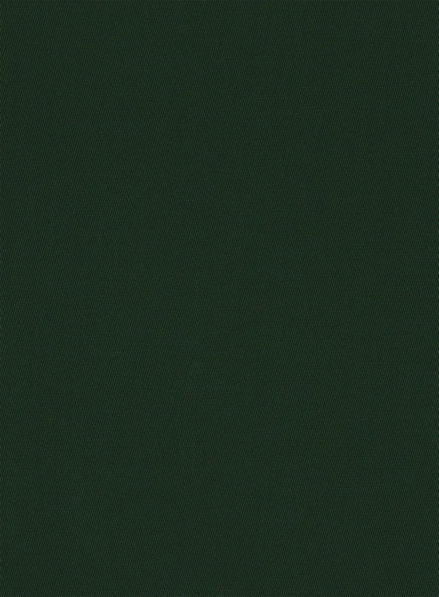 Italian Emerald Green Cotton Stretch Suit