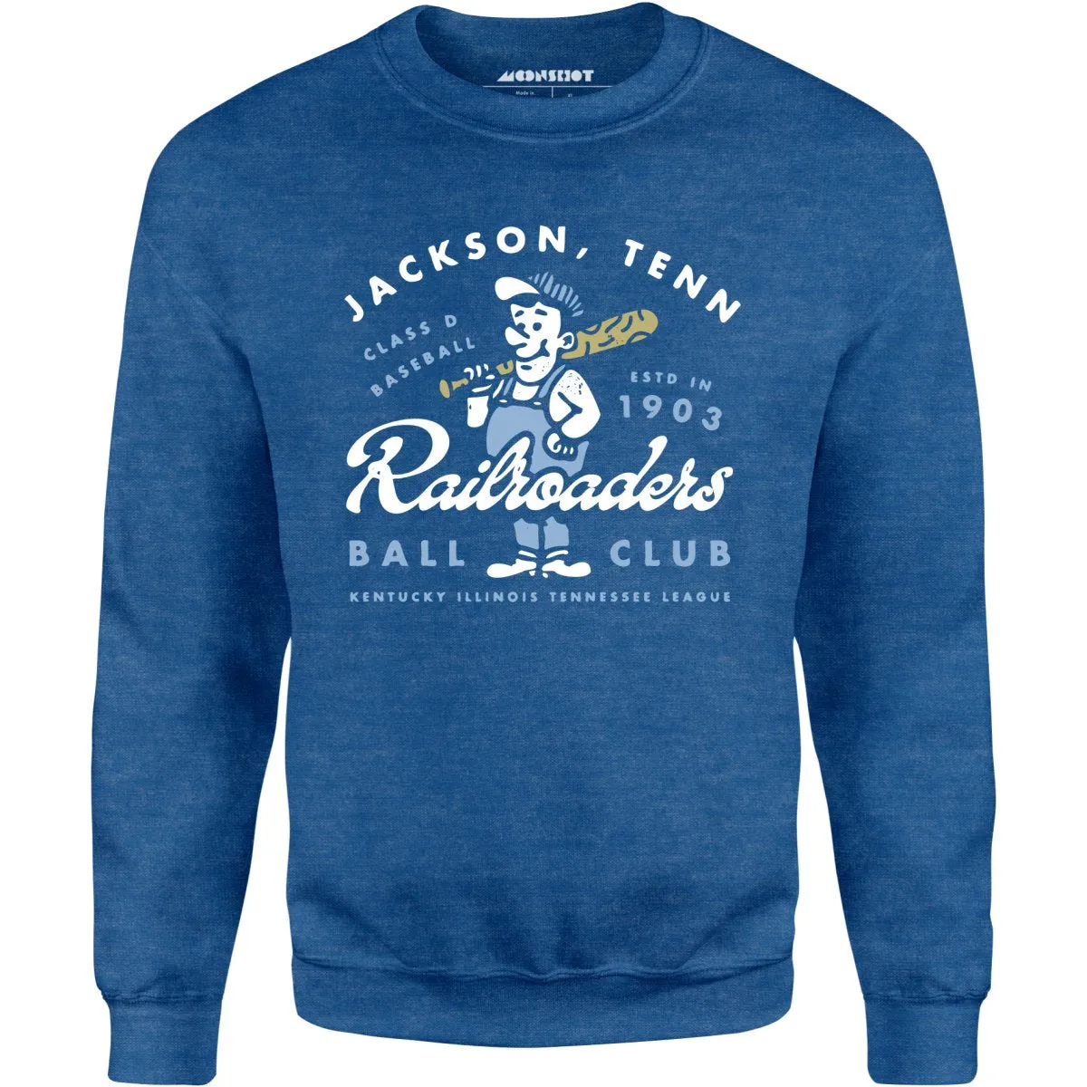 Jackson Railroaders - Tennessee - Vintage Defunct Baseball Teams - Unisex Sweatshirt