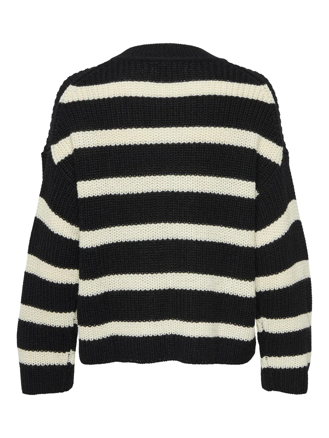 Justy Striped Knit - Black/Eggnog