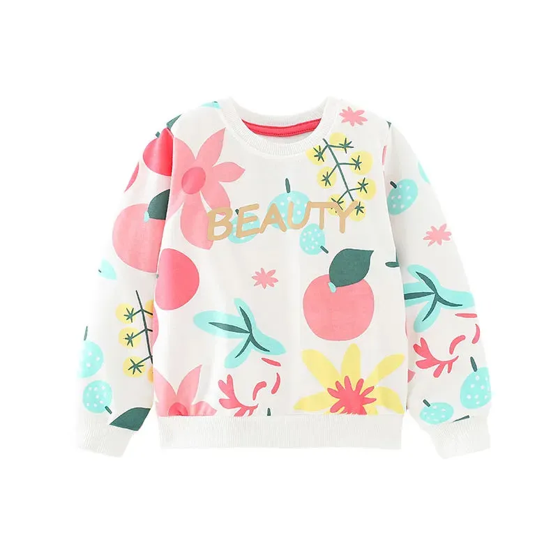 Kids Apples Print Girls Boys Sweatshirts for Winter