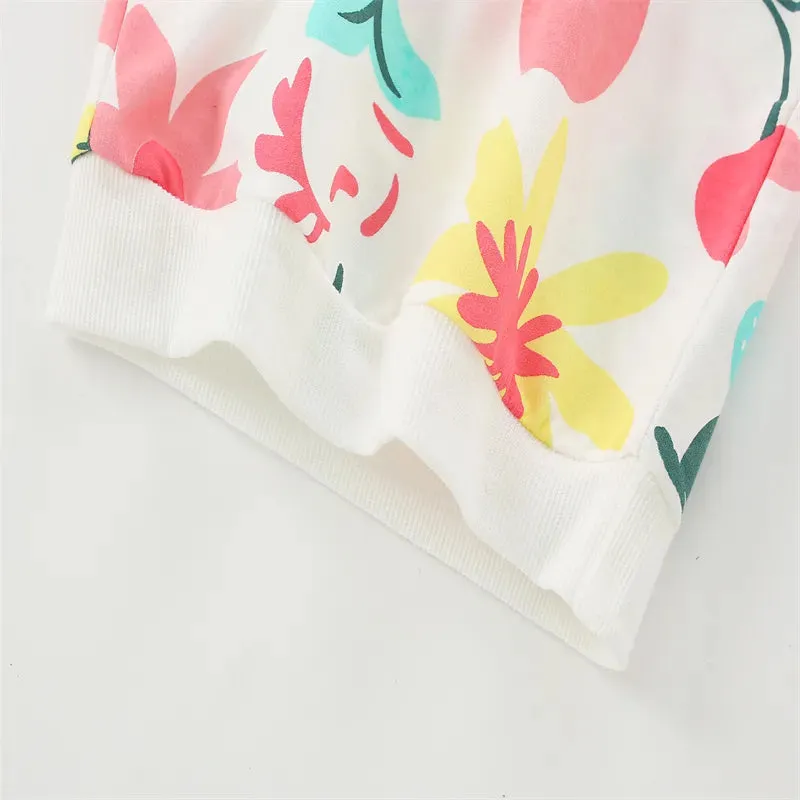 Kids Apples Print Girls Boys Sweatshirts for Winter