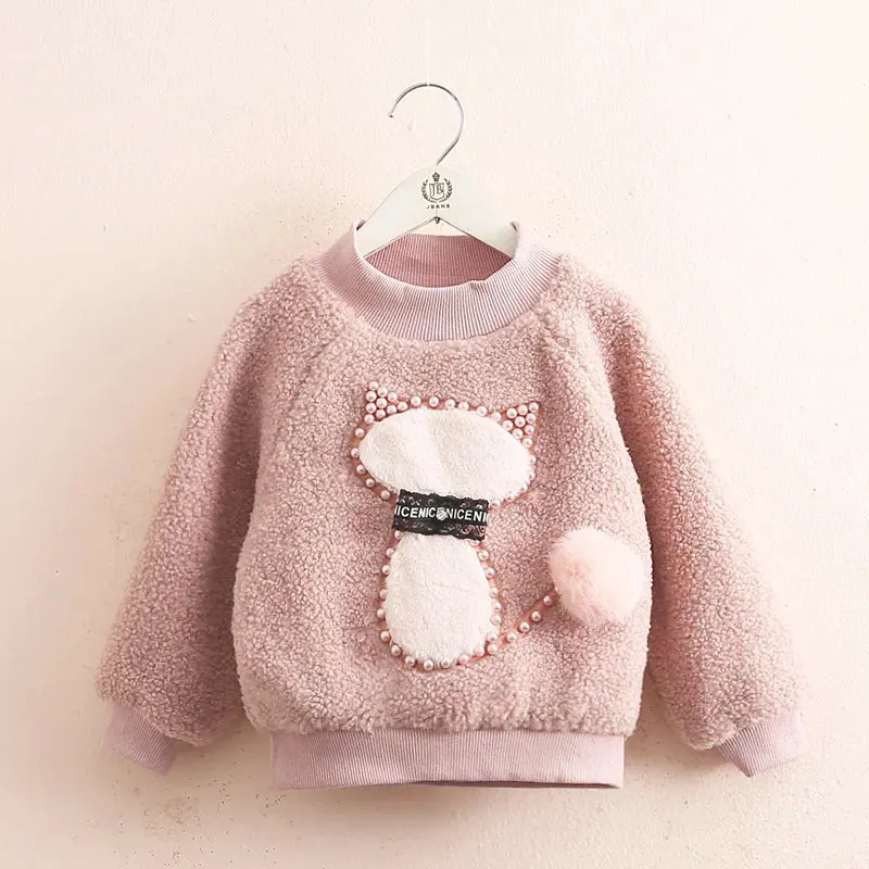 Kids Pullover Sweatshirts Pearl Cartoon