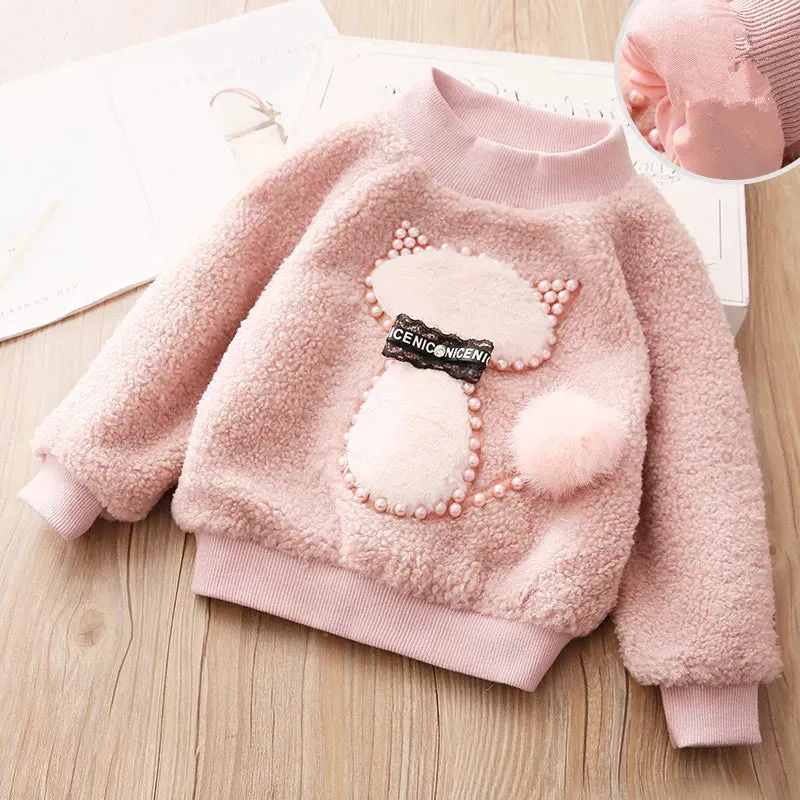 Kids Pullover Sweatshirts Pearl Cartoon