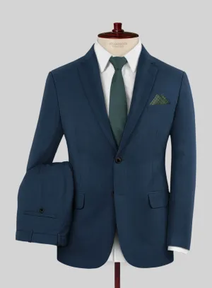Lanificio Zegna Trofeo Flat Blue Wool Suit