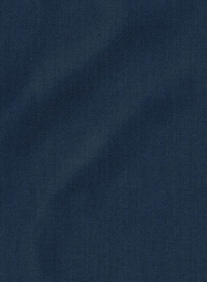 Lanificio Zegna Trofeo Flat Blue Wool Suit