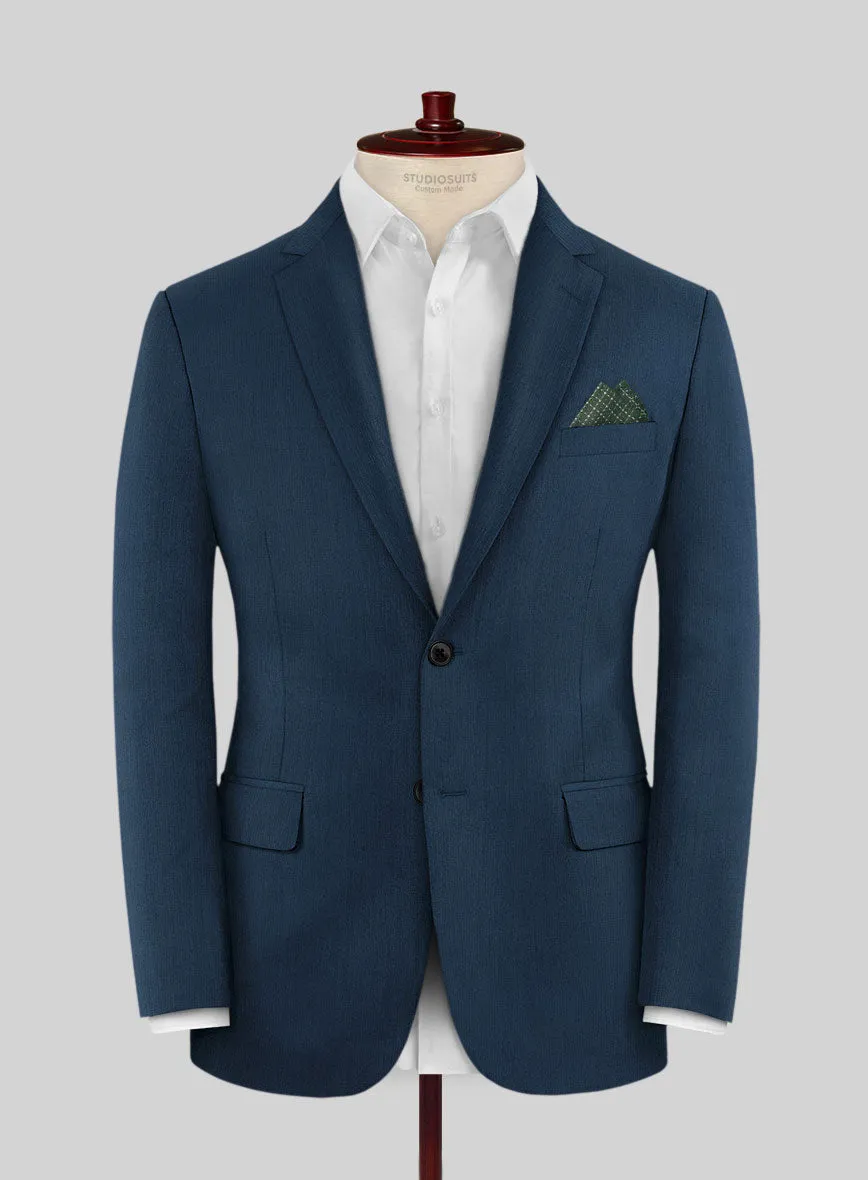Lanificio Zegna Trofeo Flat Blue Wool Suit