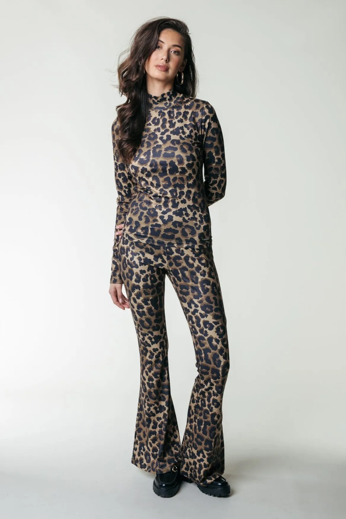 Leopard Peached Flare | Warm Brown