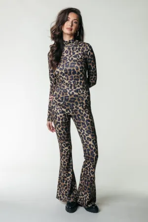 Leopard Peached Flare | Warm Brown