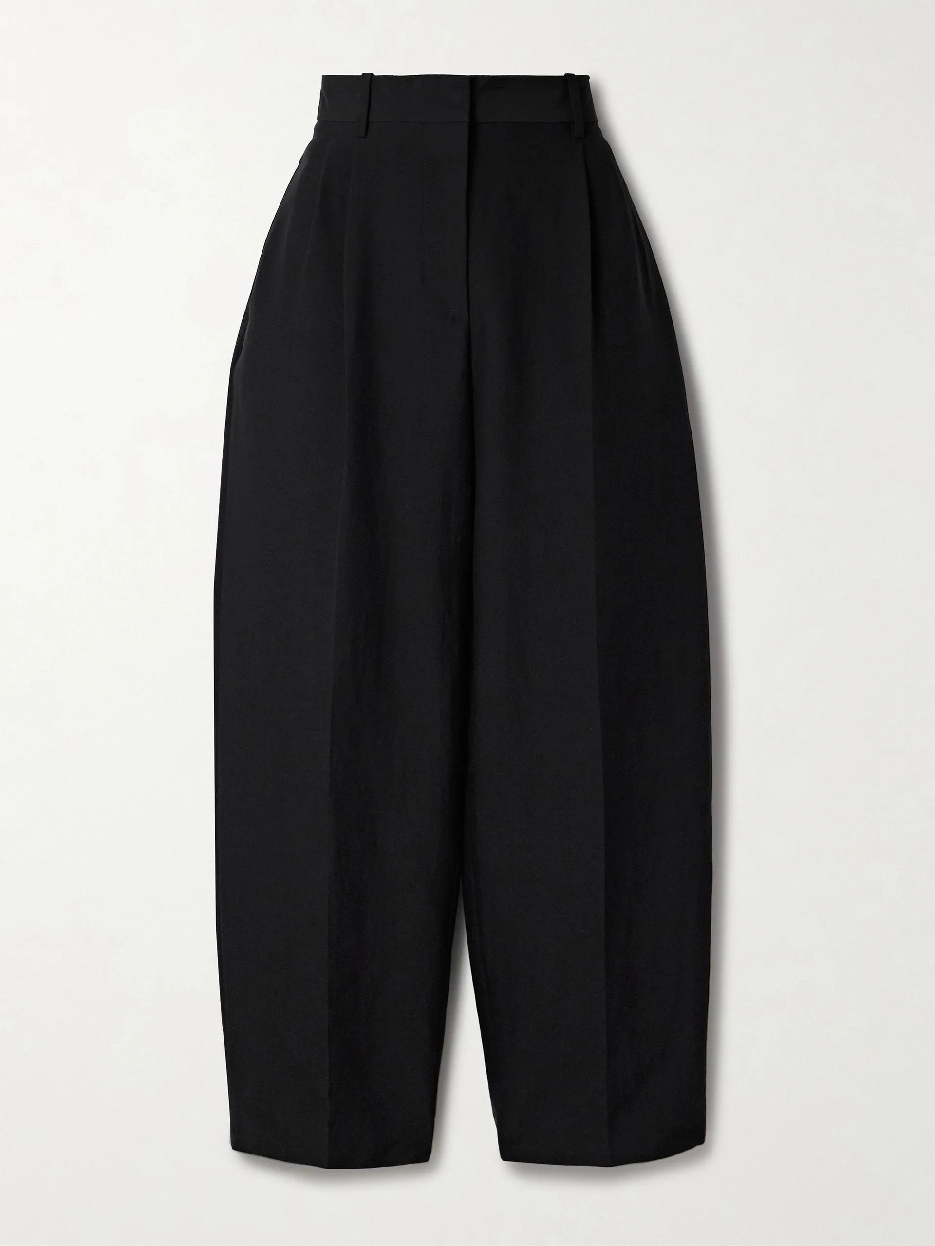 Lilas pleated wool-blend twill tapered pants