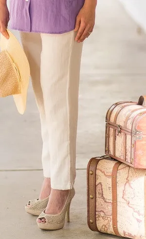 Linen Classic Tapered Pants by Fridaze