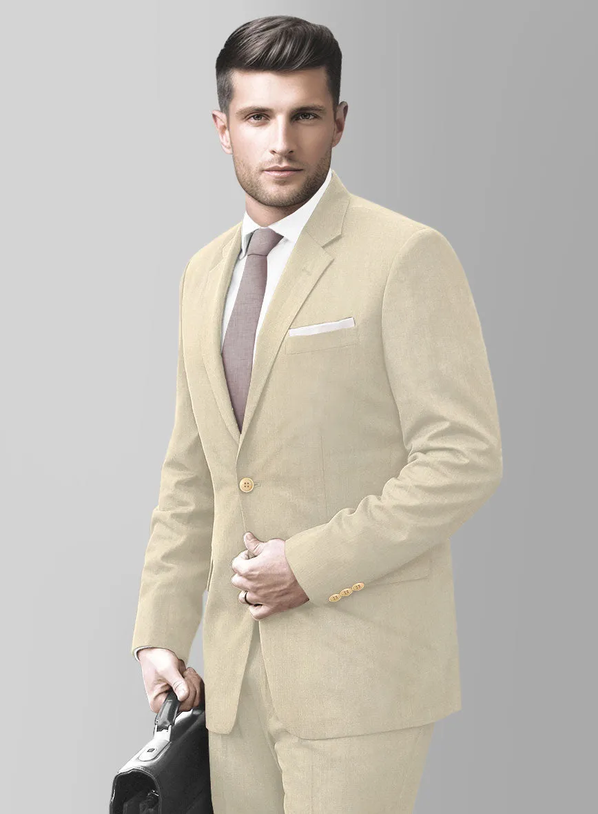 Marco Stretch Light Beige Wool Jacket